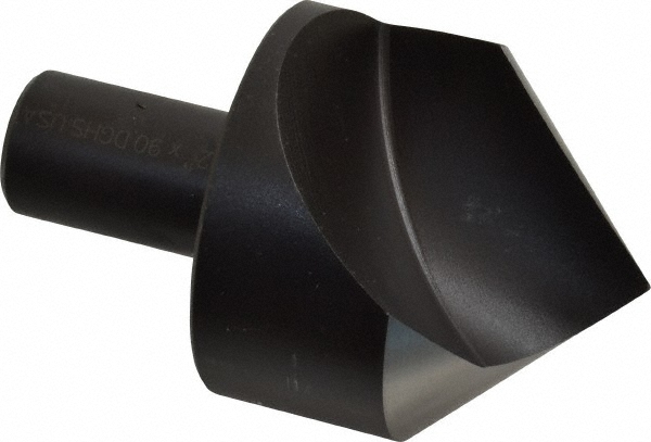 Cleveland Countersink: 2" Head Dia, 90.00 deg Included Angle, 1 Flute, High-Speed Steel, Right Hand Cut - C46143