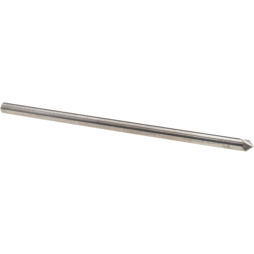 Accupro Chamfer Mill: 1/8" Dia, 1/8" Shank Dia, 90 deg, 2 Flute, Solid Carbide, Single End - 2500008