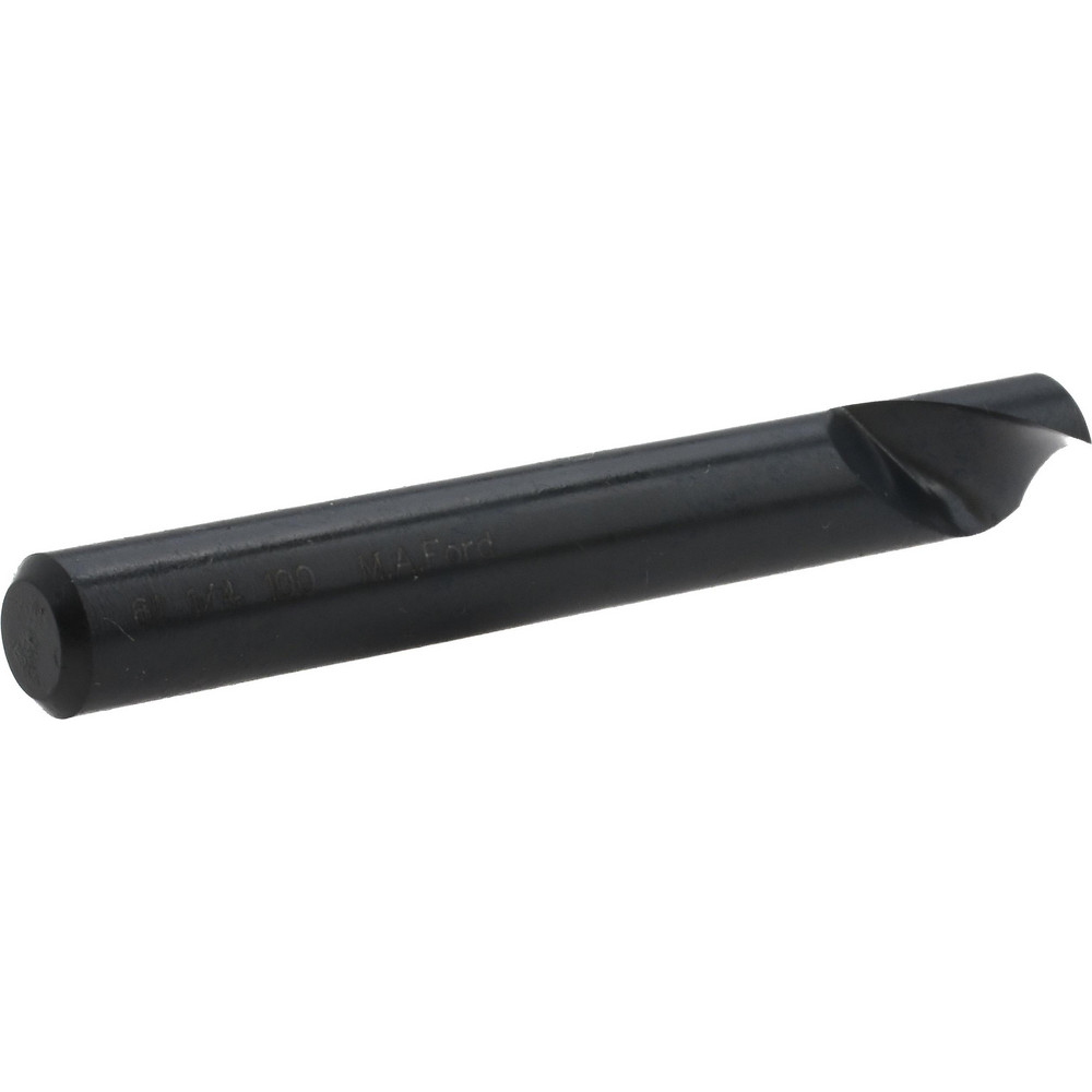 M.A. Ford® Countersink: 1/4" Head Dia, 100.00 deg Included Angle, 1 Flute, High-Speed Steel, Right Hand Cut - 61025004