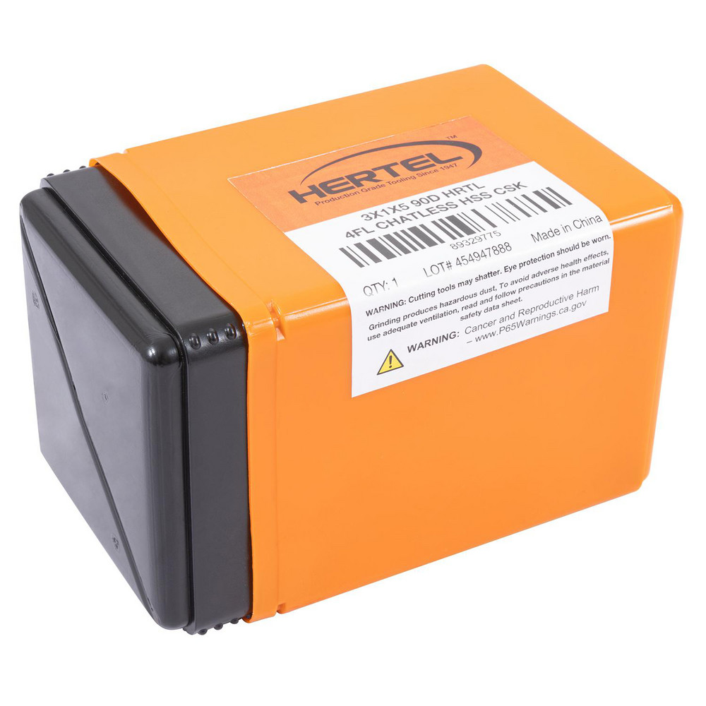 Hertel Countersink: 3" Head Dia, 90.00 deg Included Angle, 4 Flute, High-Speed Steel, Right Hand Cut - GX89329775
