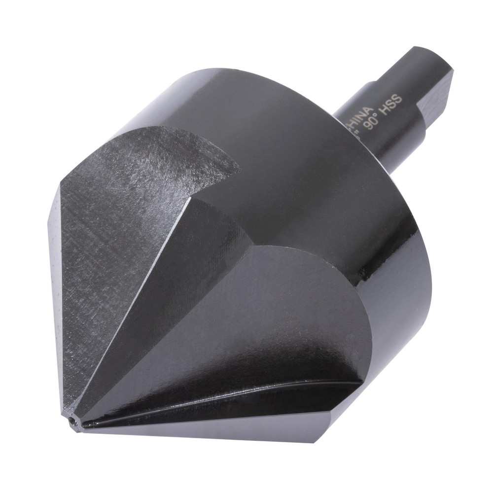 Hertel Countersink: 3" Head Dia, 90.00 deg Included Angle, 4 Flute, High-Speed Steel, Right Hand Cut - GX89329775