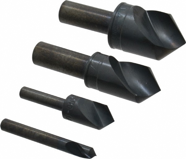 Keo Countersink Set: 5 Pc, 1/4 to 3/4" Head Dia, 1 Flute - 919-000-967