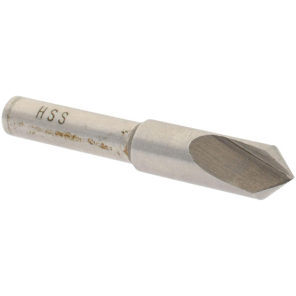 Melin Tool Countersink: 5/16" Head Dia, 90.00 deg Included Angle, 6 Flute, Cobalt Steel, Right Hand Cut - 18202