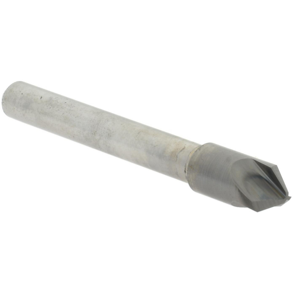 Melin Tool Countersink: 5/16" Head Dia, 90.00 deg Included Angle, 6 Flute, Cobalt Steel, Right Hand Cut - 18202