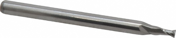 Accupro Chamfer Mill: 3/16" Dia, 3/16" Shank Dia, 60 deg, 2 Flute, Solid Carbide, Single End - 2500134