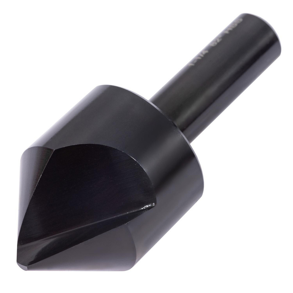 Hertel Countersink: 1-3/4" Head Dia, 82.00 deg Included Angle, 1 Flute, High-Speed Steel, Right Hand Cut - GX89339931
