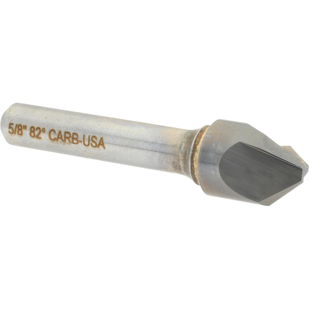 Hertel Countersink: 5/8" Head Dia, 90.00 deg Included Angle, 4 Flute, Solid Carbide, Right Hand Cut - 334-007070