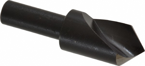 Cleveland Countersink: 5/8" Head Dia, 90.00 deg Included Angle, 1 Flute, High-Speed Steel, Right Hand Cut - C46121