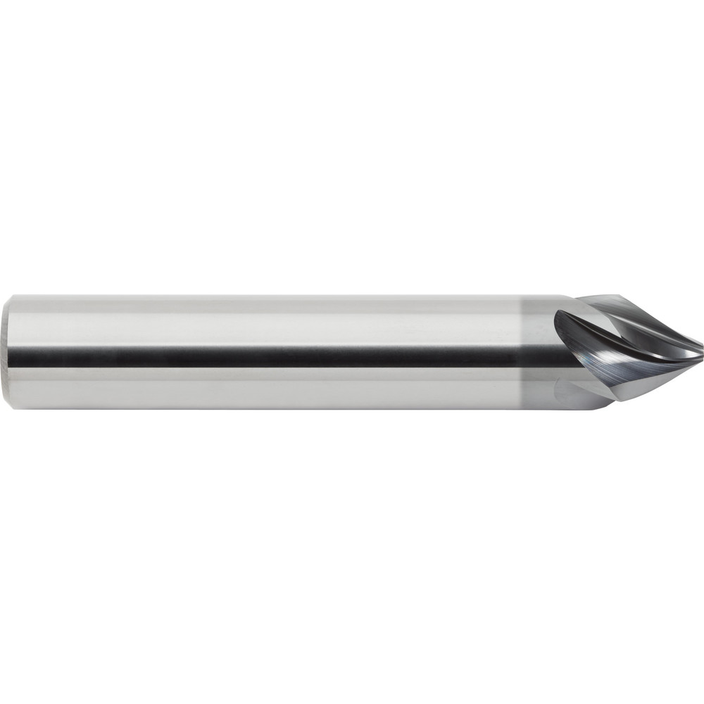 M.A. Ford® Chamfer Mill: 3/8" Dia, 3/8" Shank Dia, 60 deg, 5 Flute, Solid Carbide, Single End - 5HC037501B