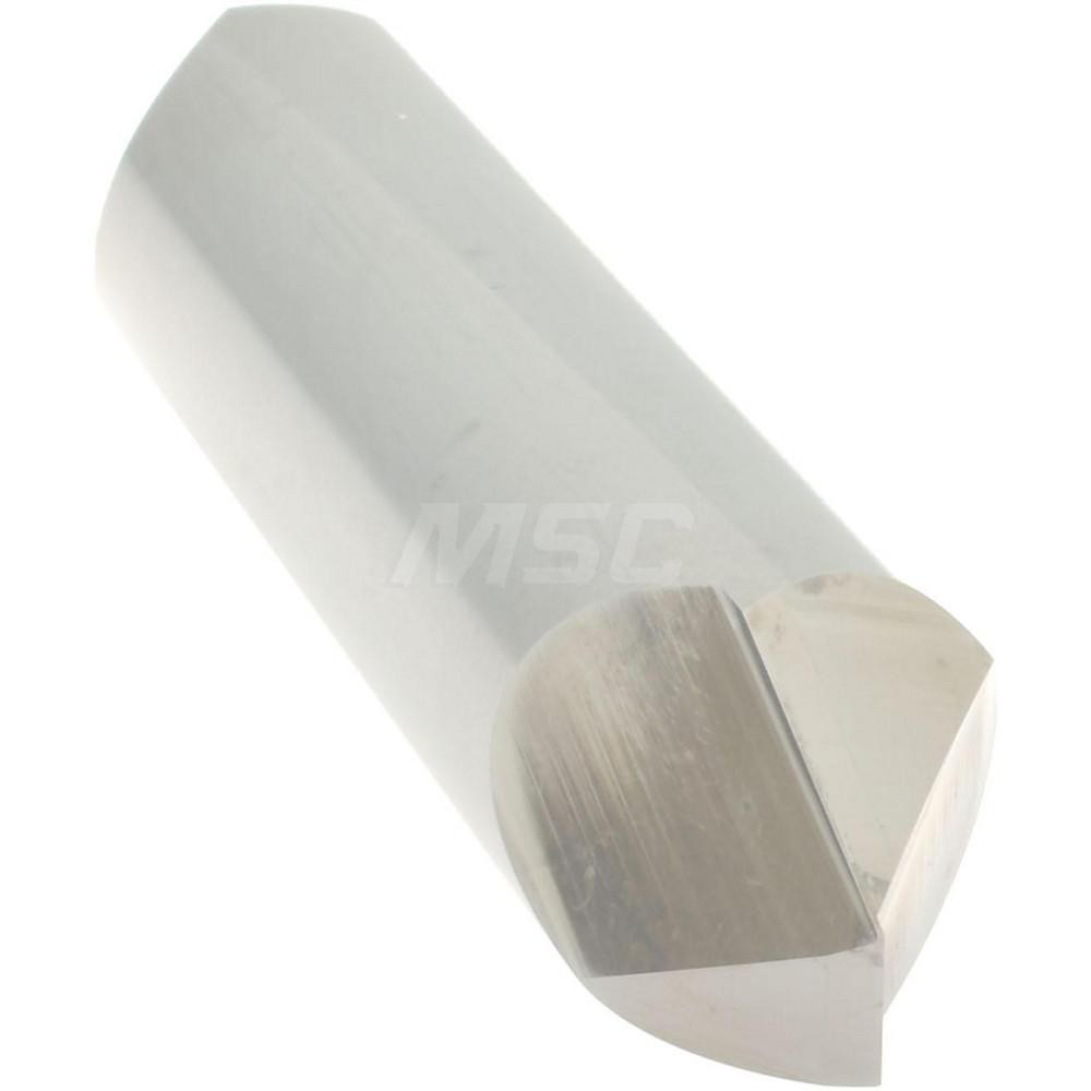 Accupro Chamfer Mill: 1/2" Dia, 1/2" Shank Dia, 90 deg, 2 Flute, Solid Carbide, Double End - 2500029