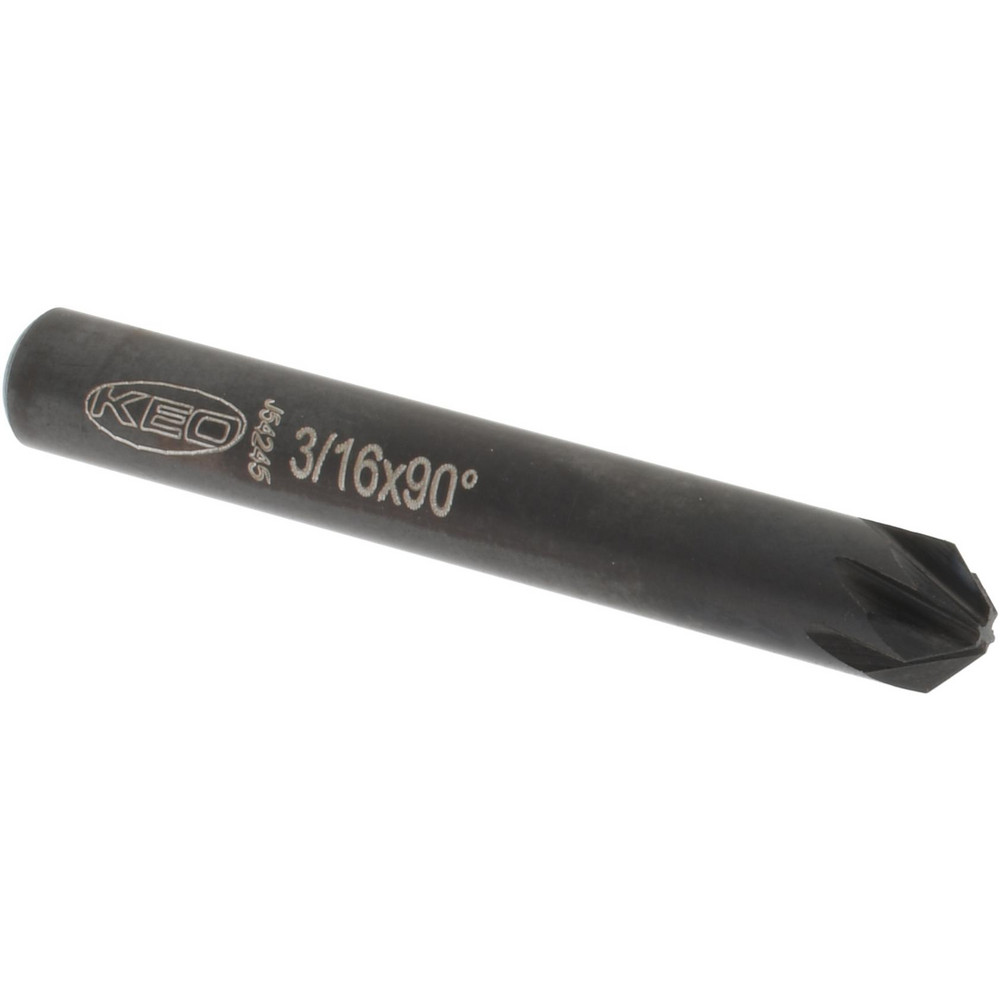 M.A. Ford® Countersink: 3/16" Head Dia, 90.00 deg Included Angle, 6 Flute, High-Speed Steel, Right Hand Cut - 79018703