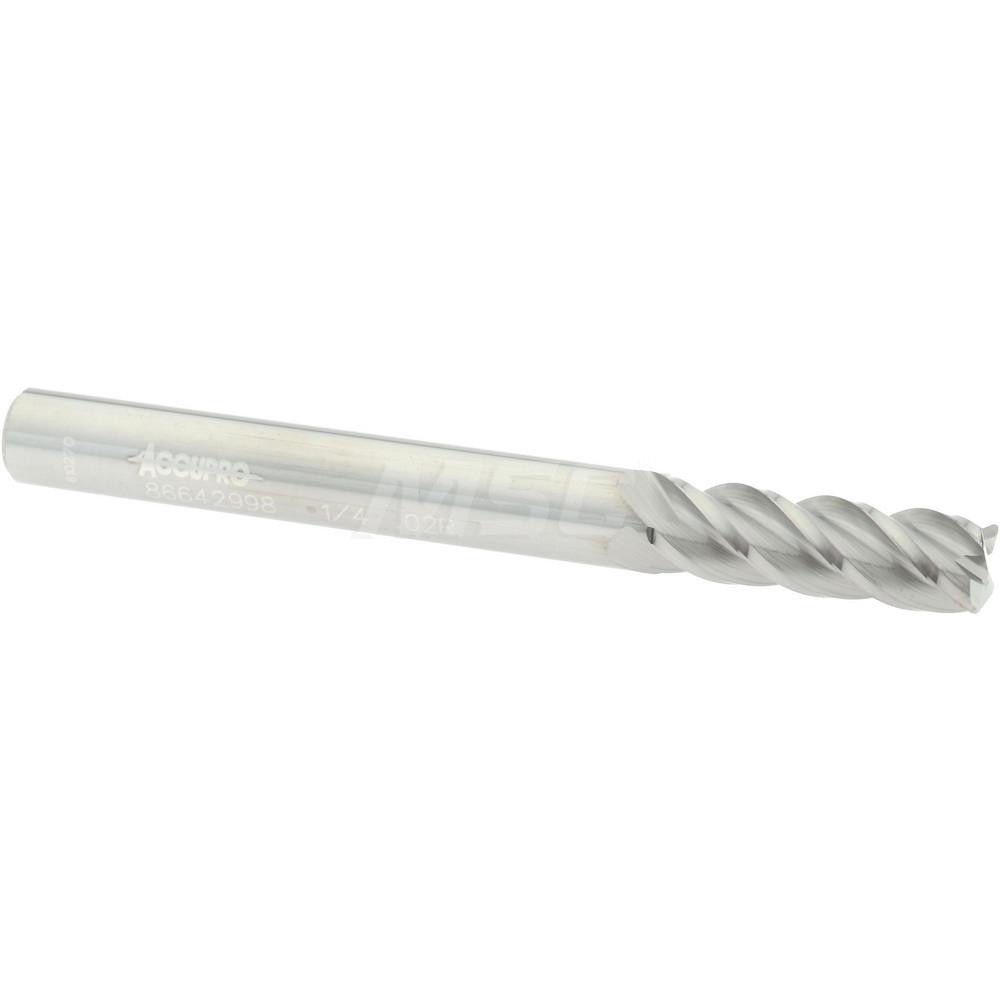 Accupro Chamfer Mill: 3/8" Dia, 3/8" Shank Dia, 40 deg, 3 Flute, Solid Carbide, Single End - EM99943834
