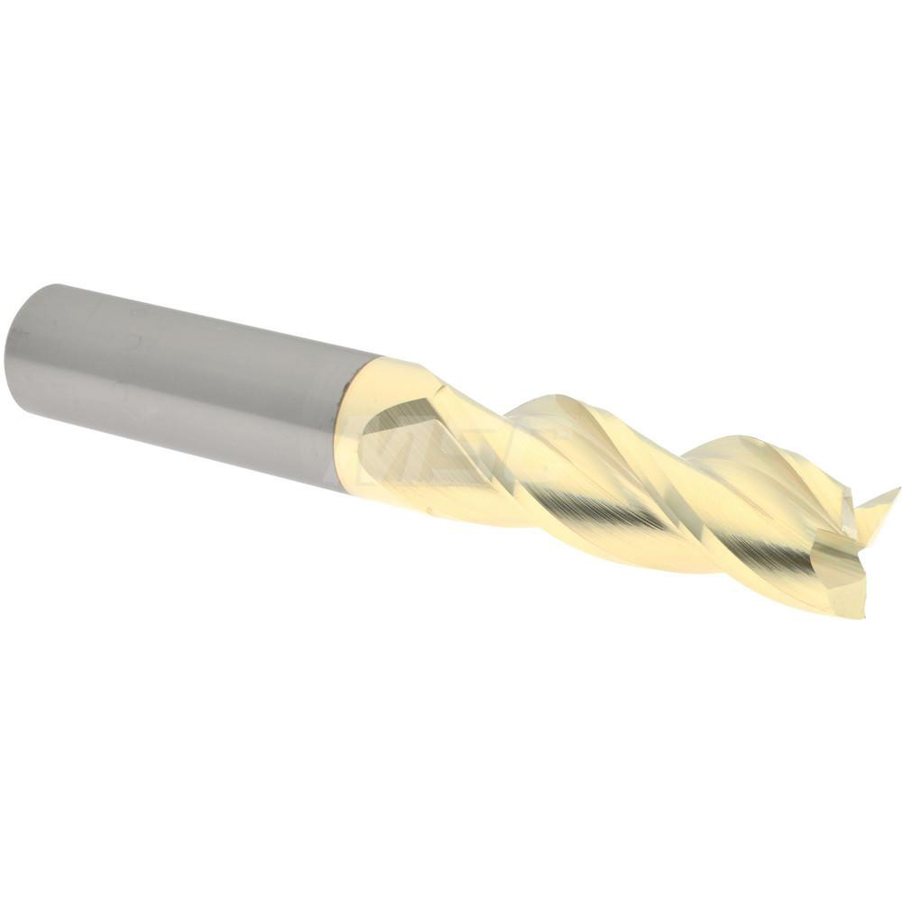 Harvey Tool Chamfer Mill: 3/8" Dia, 3" Shank Dia, 90 deg, 5 Flute, Solid Carbide, Single End - 789024-C3