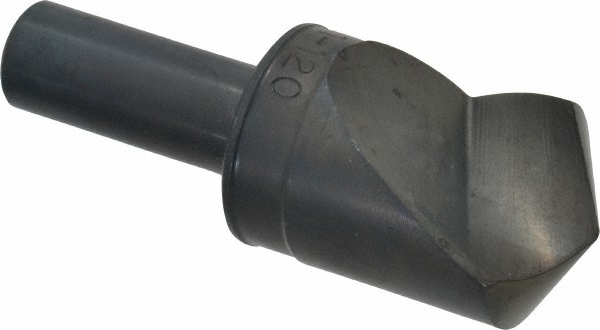 Hertel Countersink: 1" Head Dia, 120.00 deg Included Angle, 4 Flute, Solid Carbide, Right Hand Cut - 334-010090