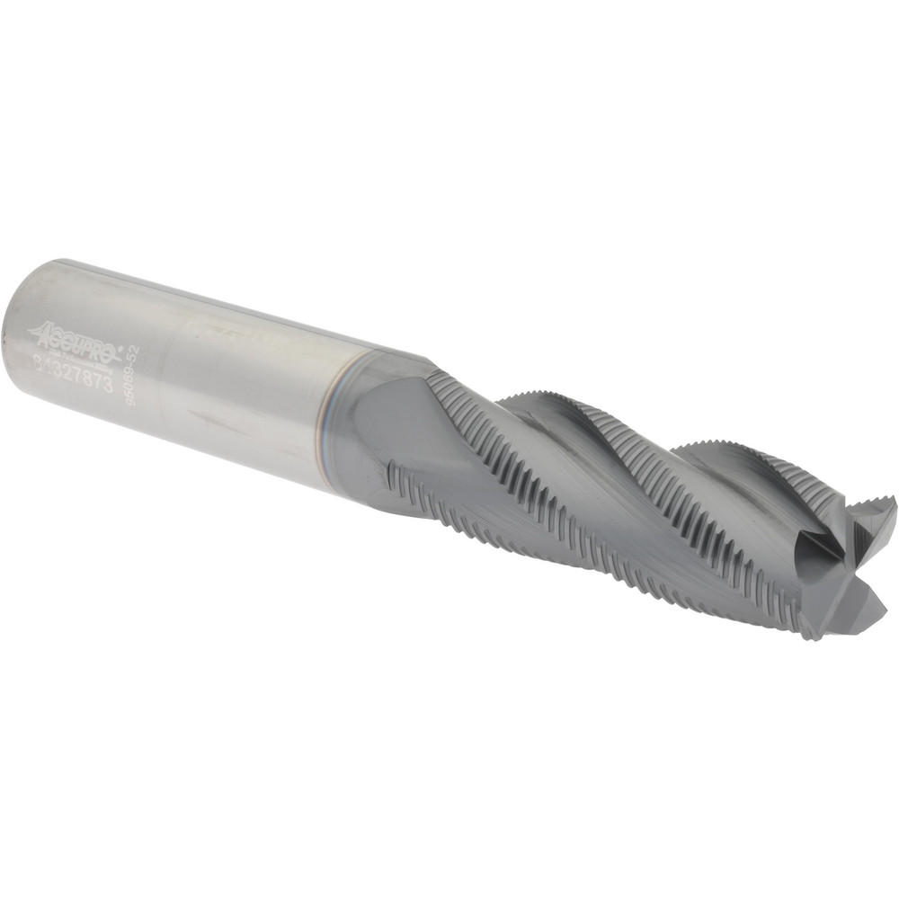 Emuge Chamfer Mill: 1/2" Dia, 1/2" Shank Dia, 90 deg, 4 Flute, Solid Carbide, Single End - 1715A.090500