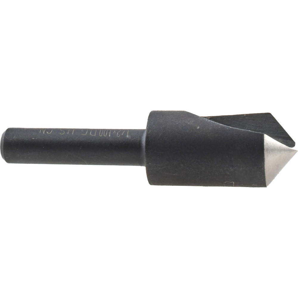 Cleveland Countersink: 1/2" Head Dia, 100.00 deg Included Angle, 1 Flute, High-Speed Steel, Right Hand Cut - C46116
