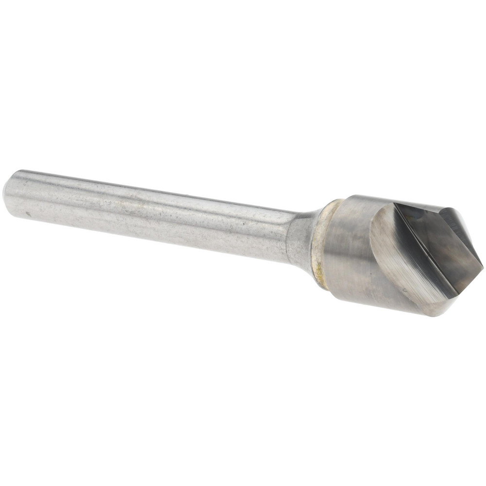 Cleveland Countersink: 1/2" Head Dia, 100.00 deg Included Angle, 1 Flute, High-Speed Steel, Right Hand Cut - C46116
