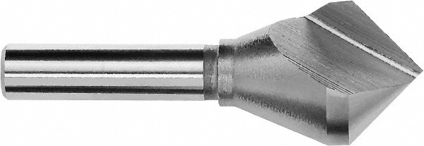 Magafor Countersink: 1/2" Head Dia, 82.00 deg Included Angle, 1 Flute, Cobalt Steel, Right Hand Cut - 84424127000