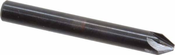 Hertel Countersink: 1/4" Head Dia, 60.00 deg Included Angle, 6 Flute, High-Speed Steel, Right Hand Cut - GX89330062