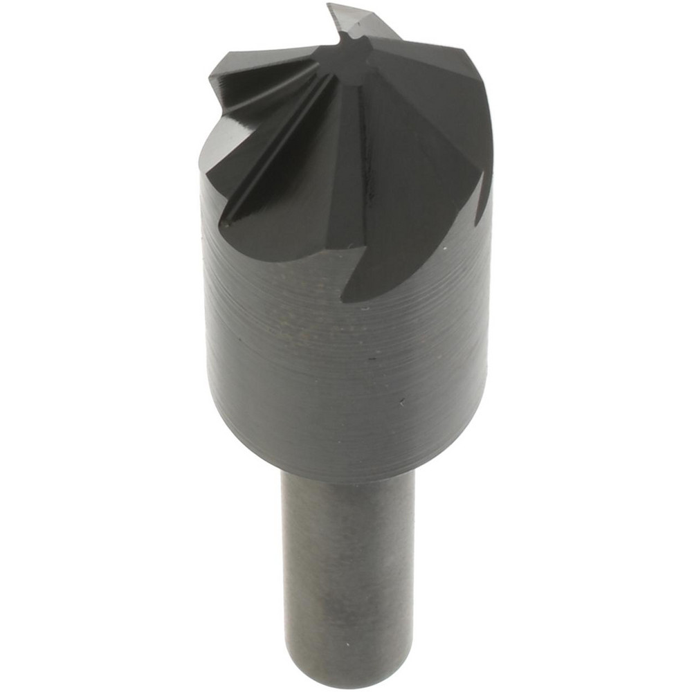 Hertel Countersink: 1/2" Head Dia, 90.00 deg Included Angle, 6 Flute, High-Speed Steel, Right Hand Cut - GX89331284