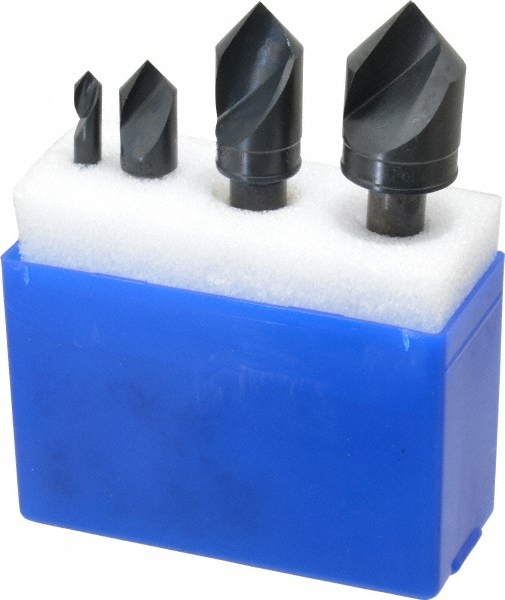 M.A. Ford® Countersink Set: 7 Pc, 3/16 to 1" Head Dia, 1 Flute - 64100076