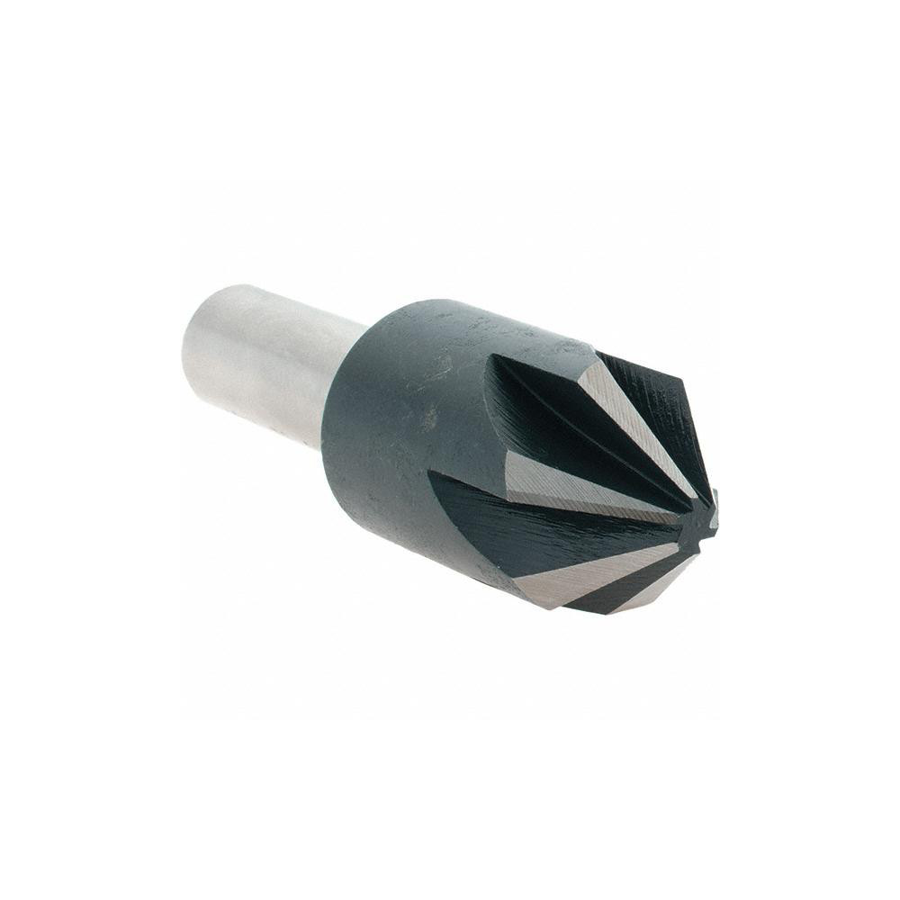 Value Collection Countersink: 7/8" Head Dia, 82.00 deg Included Angle, 6 Flute, High-Speed Steel, Right Hand Cut - 28631