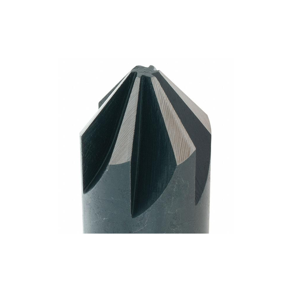 Value Collection Countersink: 7/8" Head Dia, 82.00 deg Included Angle, 6 Flute, High-Speed Steel, Right Hand Cut - 28631