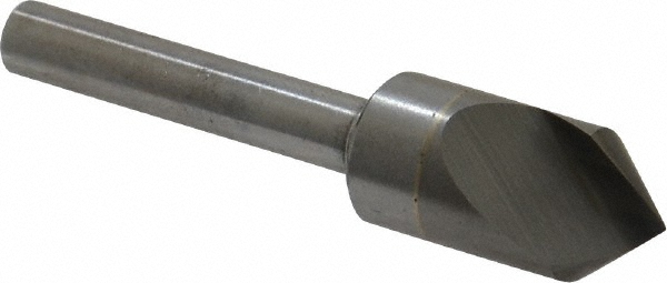 M.A. Ford® Countersink: 5/8" Head Dia, 100.00 deg Included Angle, 6 Flute, Solid Carbide, Right Hand Cut - 78062504TICN