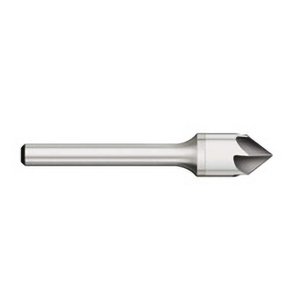 Titan USA Countersink: 1/4" Head Dia, 100.00 deg Included Angle, 6 Flute, Solid Carbide, Right Hand Cut - CS36916