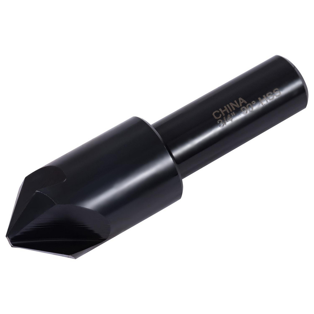 Hertel Countersink: 3/4" Head Dia, 90.00 deg Included Angle, 4 Flute, High-Speed Steel, Right Hand Cut - GX89330716