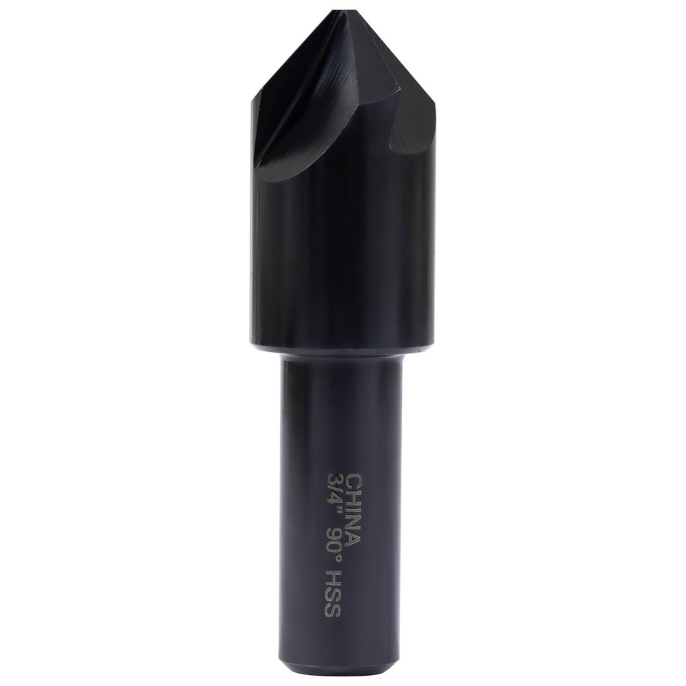 Hertel Countersink: 3/4" Head Dia, 90.00 deg Included Angle, 4 Flute, High-Speed Steel, Right Hand Cut - GX89330716