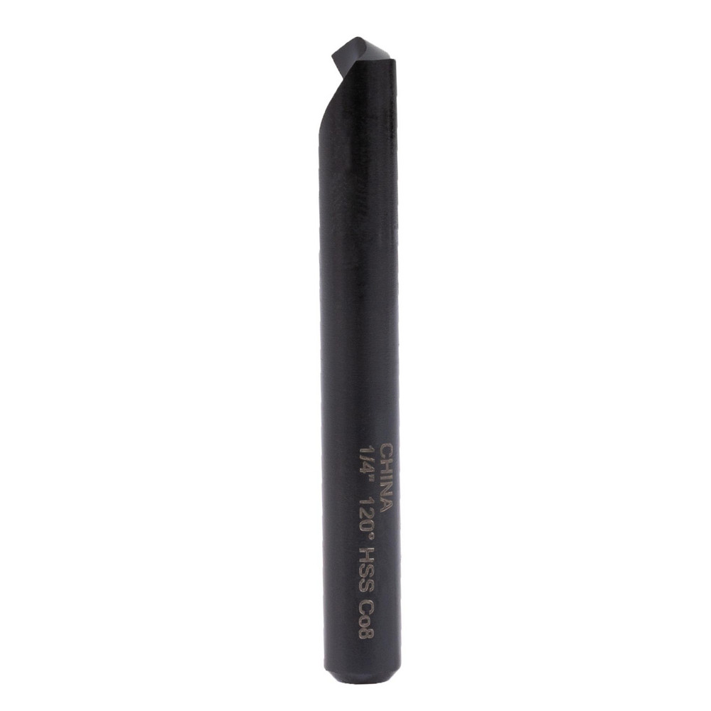 Hertel Countersink: 1/4" Head Dia, 120.00 deg Included Angle, 1 Flute, High-Speed Steel, Right Hand Cut - GX89340129