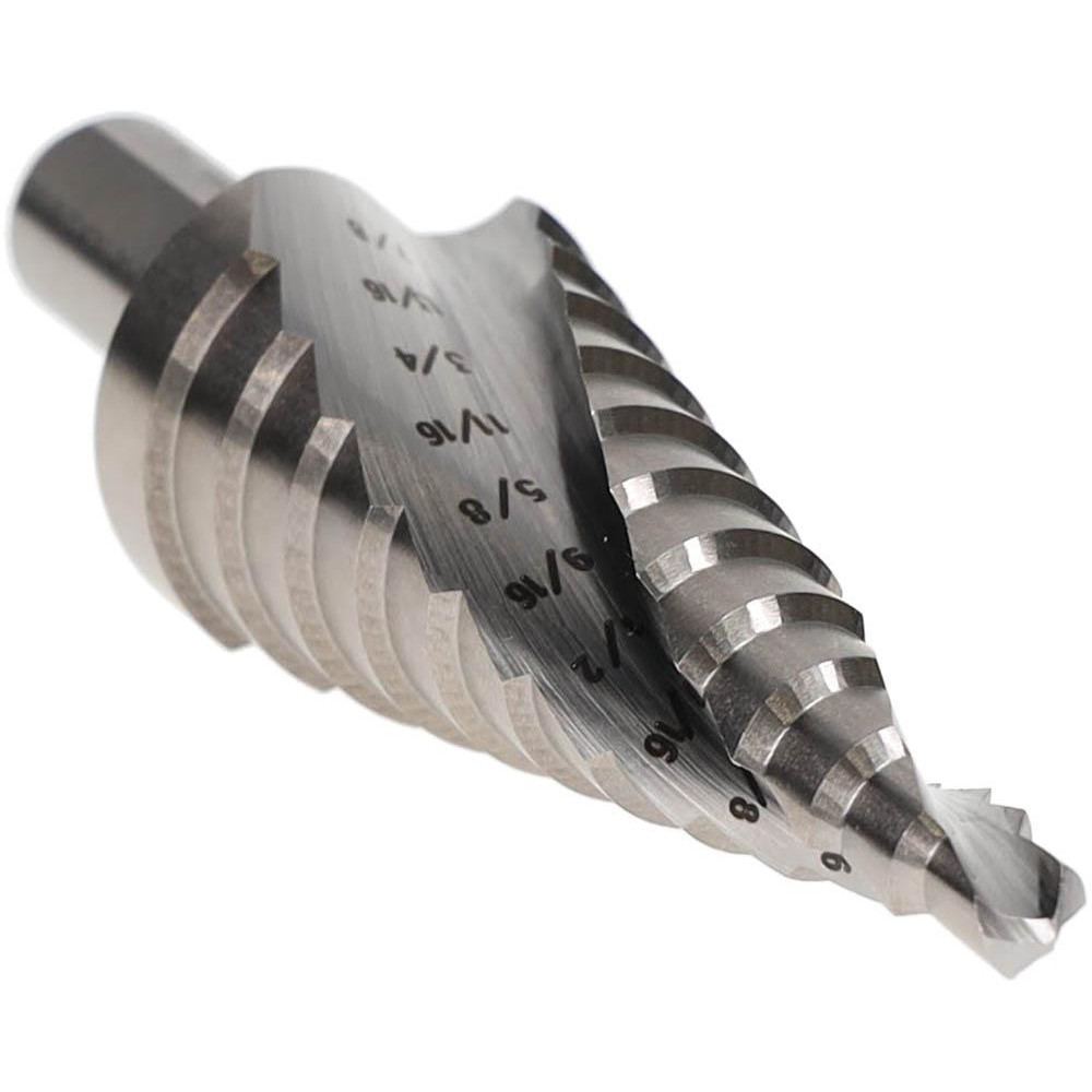 Value Collection Countersink Set: 12 Pc, 3/16 to 2" Head Dia, 1 Flute, 60 deg Included Angle - SC106012S