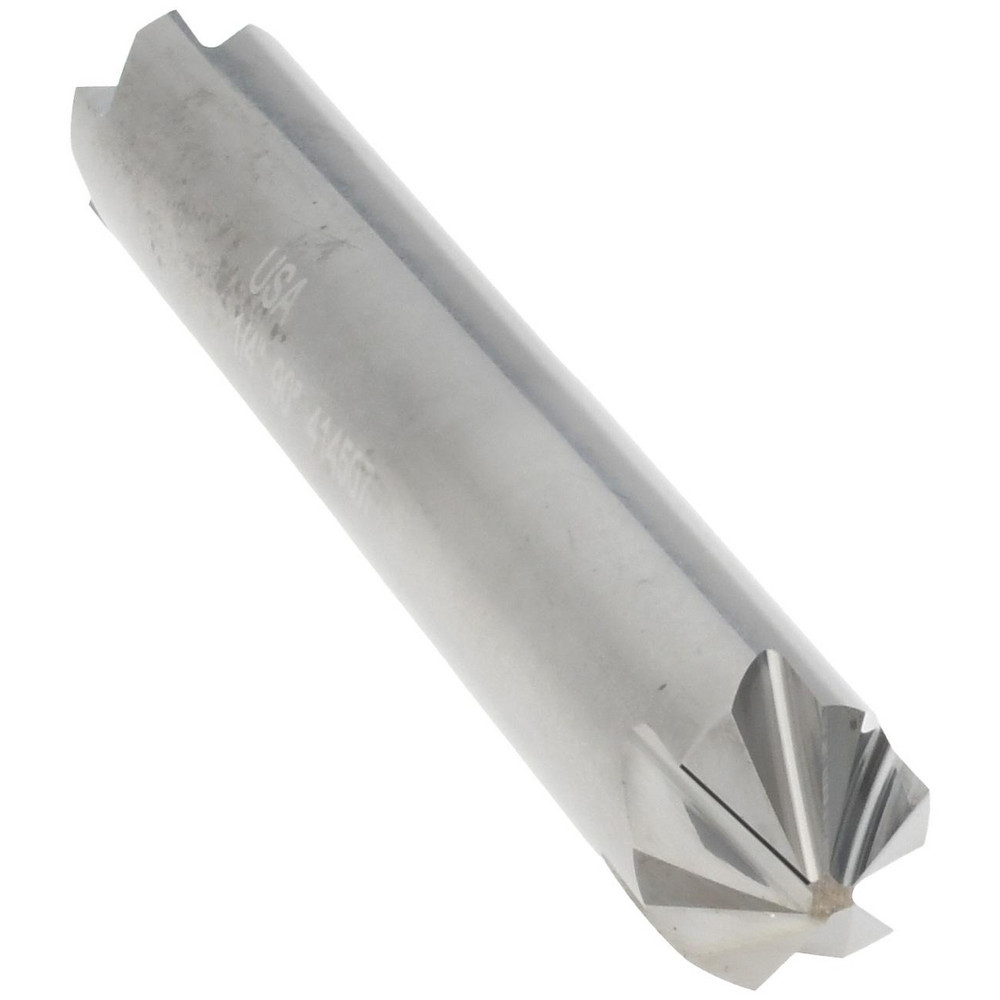 Melin Tool Countersink: 1/4" Head Dia, 90.00 deg Included Angle, 6 Flute, Solid Carbide, Right Hand Cut - 18460