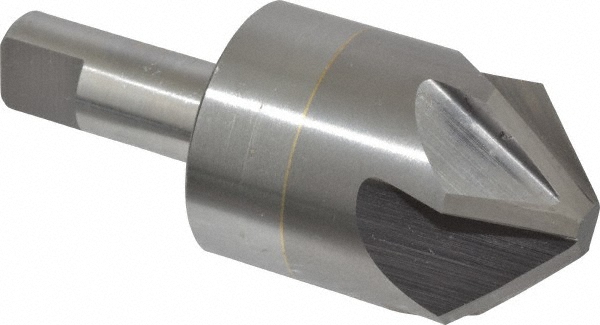 Cleveland Countersink: 1-1/4" Head Dia, 82.00 deg Included Angle, 1 Flute, High-Speed Steel, Right Hand Cut - C46137