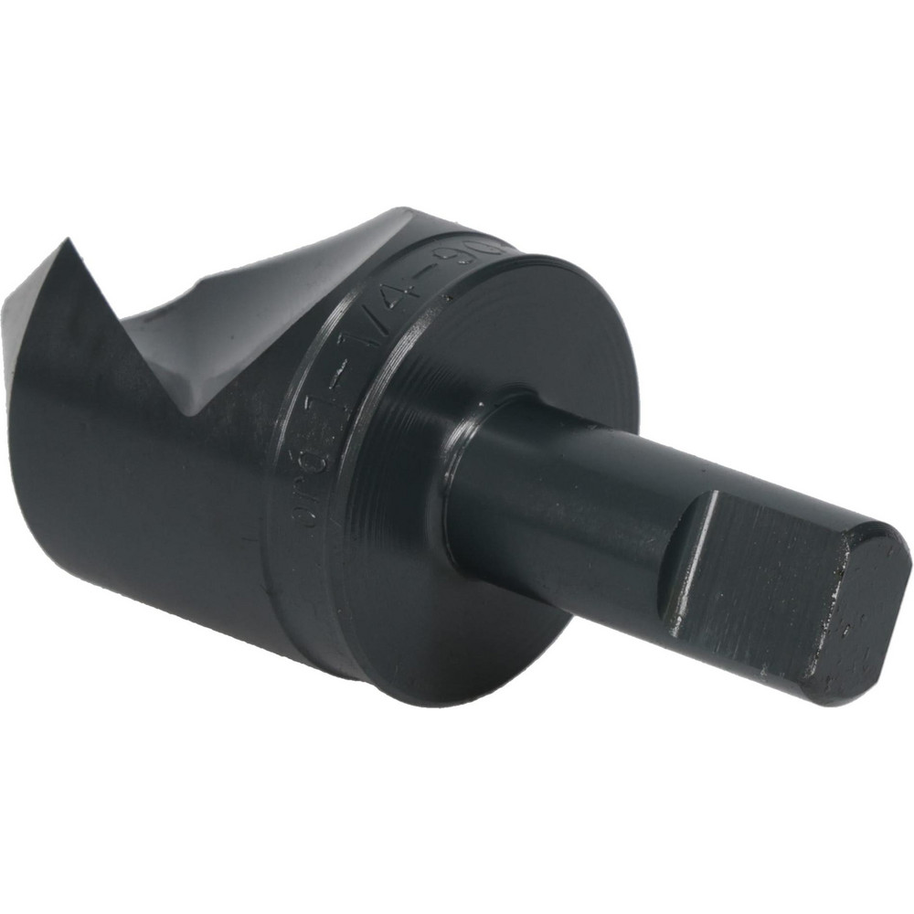 M.A. Ford® Countersink: 1-1/4" Head Dia, 90.00 deg Included Angle, 1 Flute, High-Speed Steel, Right Hand Cut - 61125003
