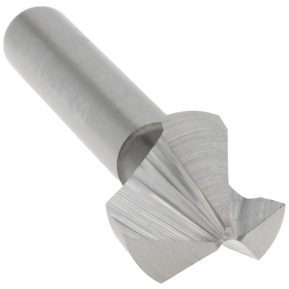 Keo Countersink: 1/2" Head Dia, 90.00 deg Included Angle, 3 Flute, Cobalt Steel, Right Hand Cut - 919-000-284