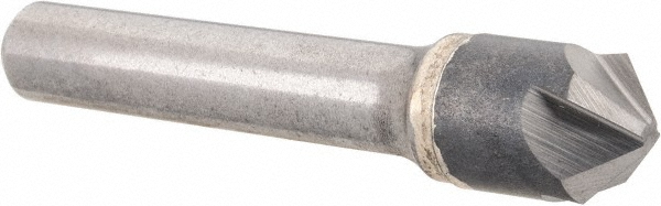Hertel Countersink: 1/2" Head Dia, 100.00 deg Included Angle, 4 Flute, Solid Carbide, Right Hand Cut - 334-006080