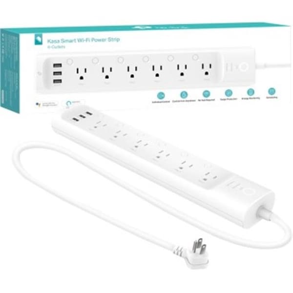 Tp-Link TP-Link HS300 3-Prong 15A Current 120V AC 1875W Kasa Smart Wi-Fi Power Strip - HS300