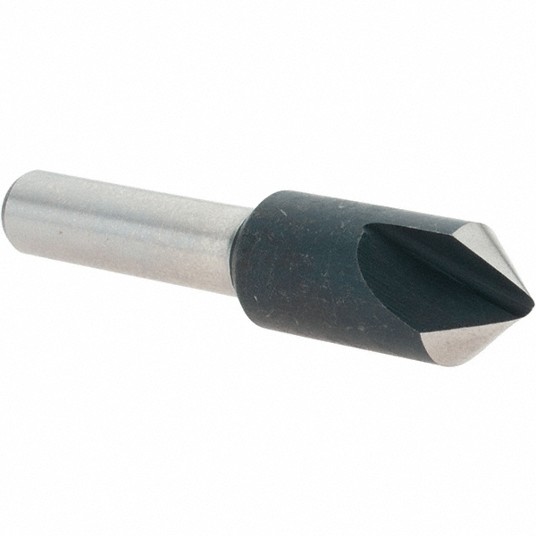 Value Collection Countersink: 3/8" Head Dia, 82.00 deg Included Angle, 1 Flute, High-Speed Steel, Right Hand Cut - 28603
