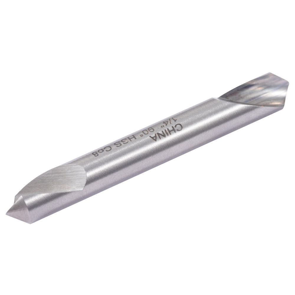 M.A. Ford® Countersink: 1/4" Head Dia, 90.00 deg Included Angle, 1 Flute, High-Speed Steel, Right Hand Cut - 61025003