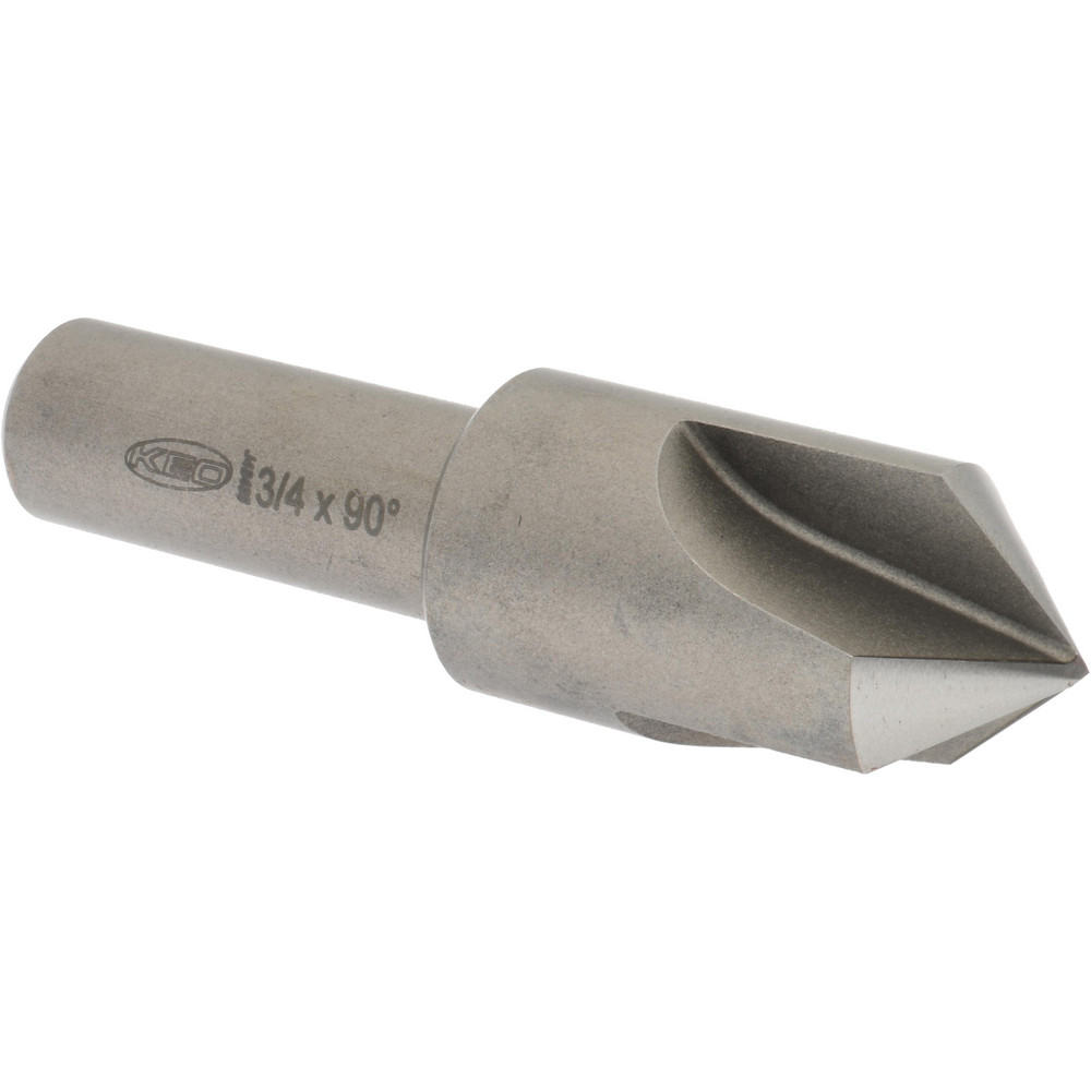 Keo Countersink: 3/4" Head Dia, 90.00 deg Included Angle, 3 Flute, High-Speed Steel, Right Hand Cut - 917-000-047