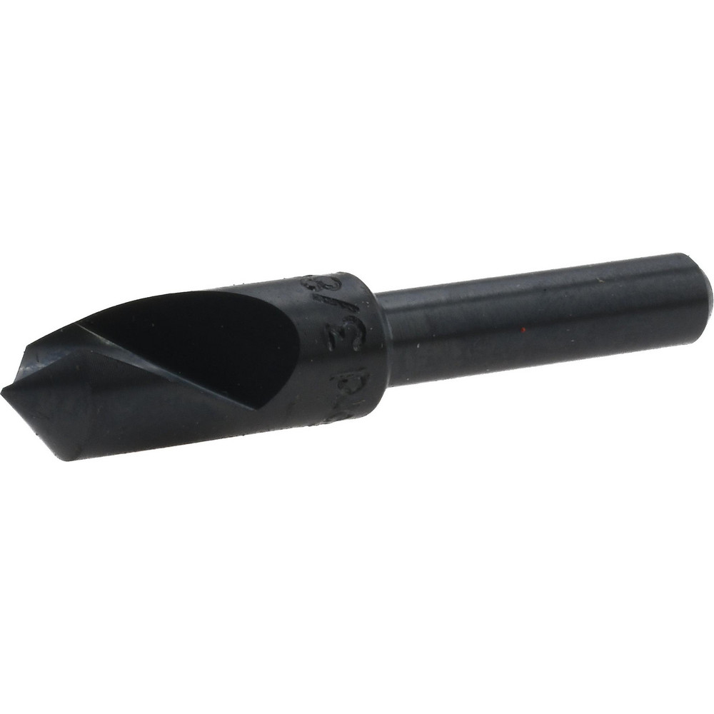 Harvey Tool Chamfer Mill: 3/8" Dia, 3/8" Shank Dia, 100 deg, 2 Flute, Solid Carbide, Single End - 72550-C3