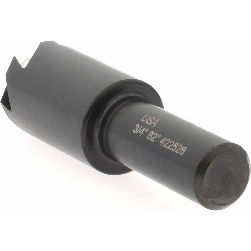 Hertel Countersink: 3/4" Head Dia, 82.00 deg Included Angle, 6 Flute, High-Speed Steel, Right Hand Cut - GX89331524