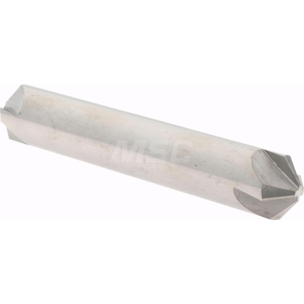 Hertel Countersink: 1/2" Head Dia, 100.00 deg Included Angle, 4 Flute, Solid Carbide, Right Hand Cut - 334-206080