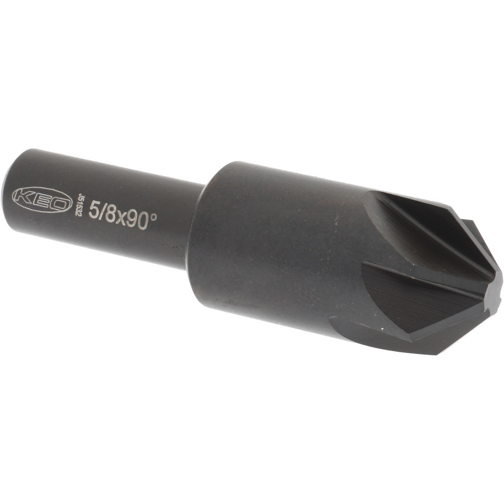 Value Collection Countersink: 5/8" Head Dia, 90.00 deg Included Angle, 3 Flute, High-Speed Steel, Right Hand Cut - SC4090040