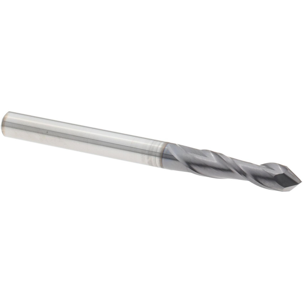 Accupro Chamfer Mill: 1/2" Dia, 1/2" Shank Dia, 60 deg, 4 Flute, Solid Carbide, Single End - 2500055