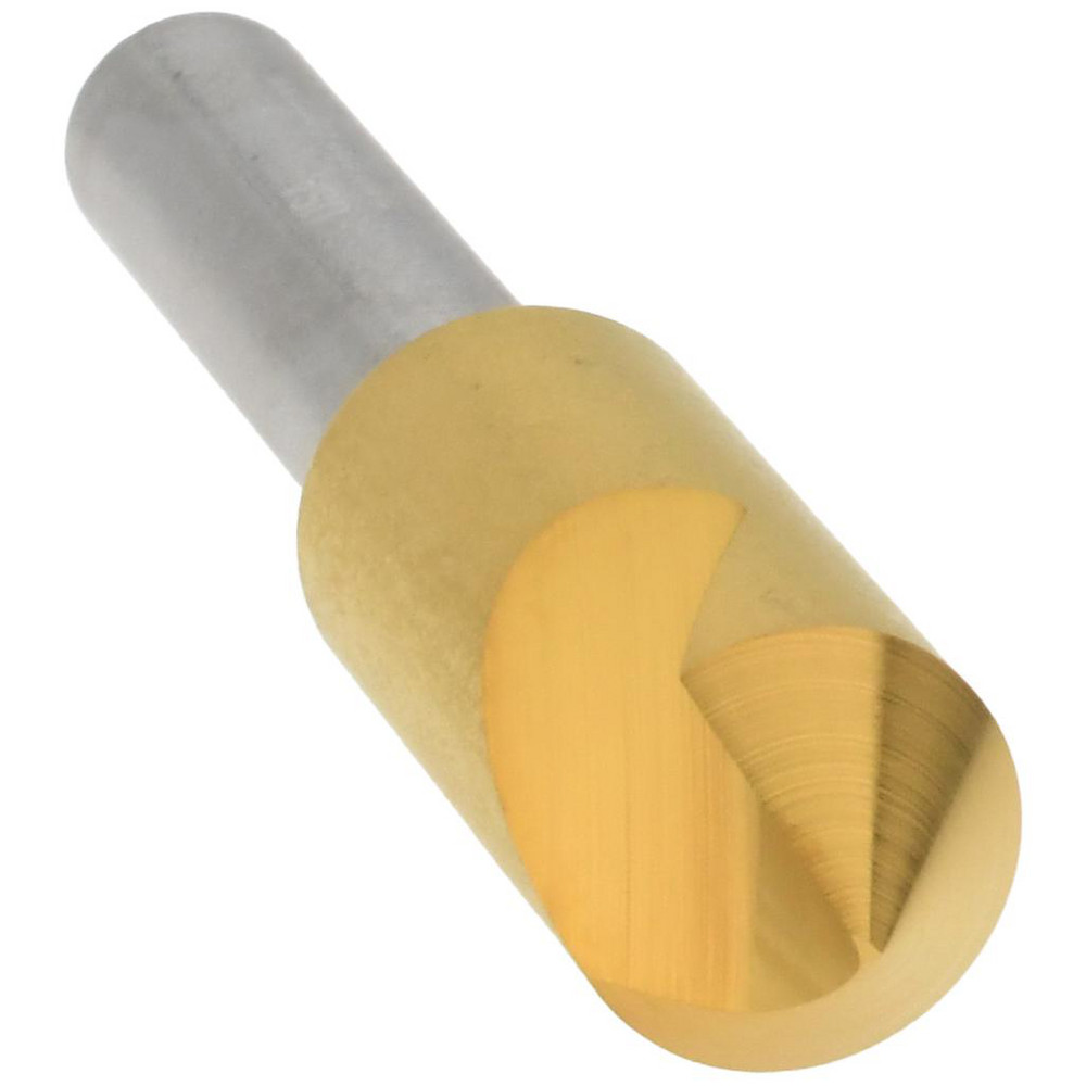 Melin Tool Countersink: 3/8" Head Dia, 82.00 deg Included Angle, 1 Flute, Cobalt Steel, Right Hand Cut - 18152