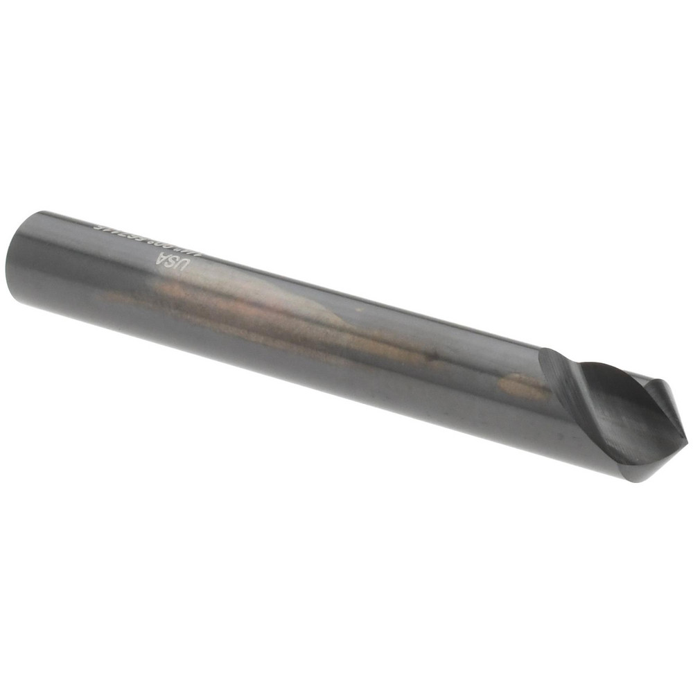 Melin Tool Countersink: 1/4" Head Dia, 90.00 deg Included Angle, 1 Flute, High-Speed Steel, Right Hand Cut - 18012