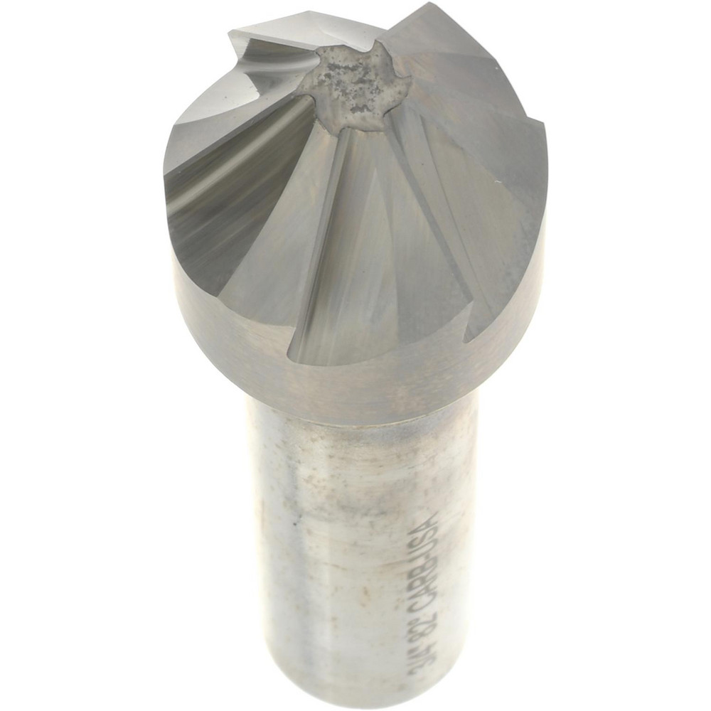 Hertel Countersink: 3/4" Head Dia, 82.00 deg Included Angle, 6 Flute, Solid Carbide, Right Hand Cut - 336-008560